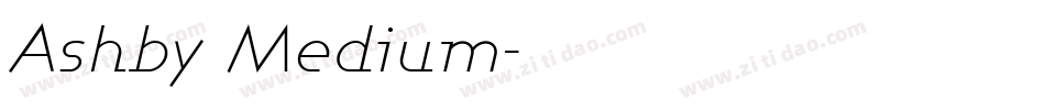 Ashby Medium字体转换